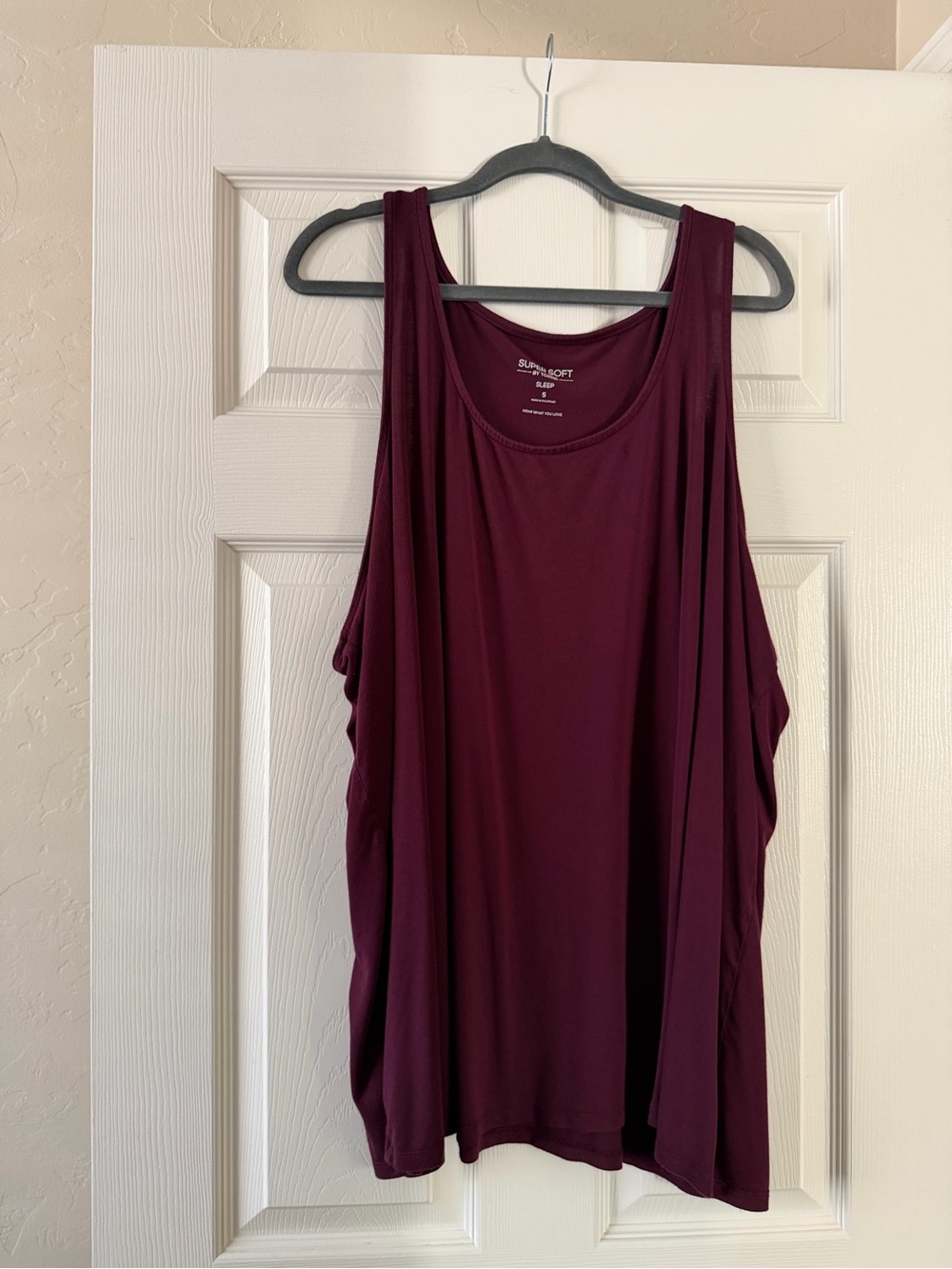 torrid Wine Scoop Neck Relaxed Tank